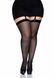 Панчохи під пояс зі швом ззаду Leg Avenue Sheer backseam stockings + PLUS SI Black картинка 2