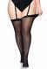 Панчохи під пояс зі швом ззаду Leg Avenue Sheer backseam stockings + PLUS SI Black картинка 4