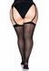 Панчохи під пояс зі швом ззаду Leg Avenue Sheer backseam stockings + PLUS SI Black картинка 3