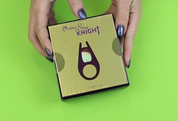 Эрекционное виброкольцо Rianne S: The Pussy & The Knight Couple Ring (диаметр 3,2-5,5 см) картинка
