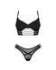 Сексуальний комплект з імітацією шнурівки Obsessive Roxelia 2-pcs set, розмір XS/S картинка 3