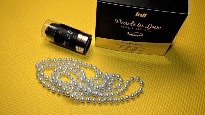 Набор для жемчужного массажа Intt Pearls in Love: ожерелье и массажный гель картинка