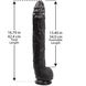 Фалоімітатор Doc Johnson Dick Rambone Cock Black (в ПЕ пакеті!, діаметр 6 см, довжина 42 см) картинка 7