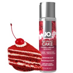 Змазка орально-вагінальна на водній основі System JO Red Velvet Cake, червоний оксамит (60 мл) зображення