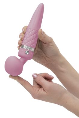 Вібромасажер - мікрофон з кристалом Сваровськи PILLOW TALK Sultry Pink (з ротацією та нагріванням) зображення
