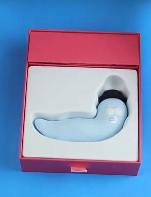 Вакуумний стимулятор і вібратор-тюленчик CuteVibe Franky Blue (діаметр 3 см) зображення