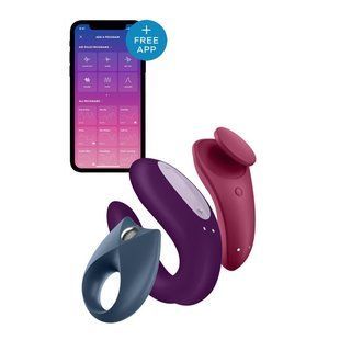 Набір смарт іграшок для задоволення Satisfyer Partner Box 3 (Double Joy, Sexy Secret + Royal One) зображення