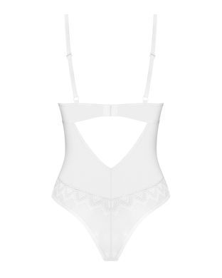 Очаровательное боди Obsessive Alissium Teddy White, размер XS/S картинка