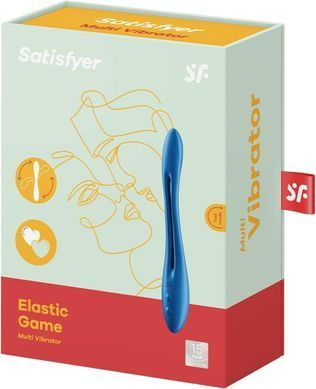 Універсальний гнучкий вібратор для пар Satisfyer Elastic Game Dark Blue (діаметр 2 см) зображення