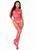 Мереживний бодістокінг з відкритим доступом Leg Avenue High neck lace bodystocking Raspberry O/S зображення