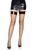 Панчохи в сітку з вініловою коронкою Leg Avenue Vinyl Top Fishnet Thigh Highs Black OS  зображення