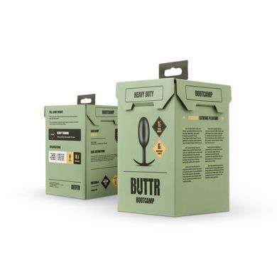 Анальна пробка BUTTR Heavy Duty Weighted Butt Plug (діаметр 5,6 см) зображення