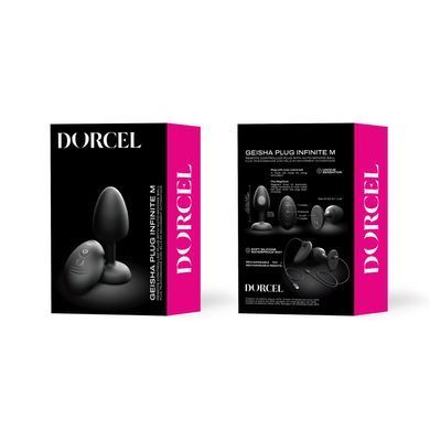 Анальна вібропробка Dorcel Geisha Plug INFINITE, розмір M (діаметр 3,6 см) зображення