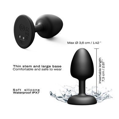 Анальна вібропробка Dorcel Geisha Plug INFINITE, розмір M (діаметр 3,6 см) зображення