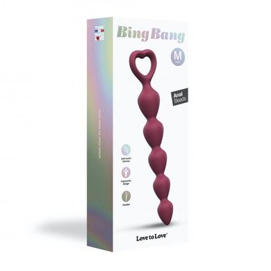 Анальний ланцюжок Love To Love BING BANG M PLUM STAR (діаметр 2 см-2,8 см) зображення