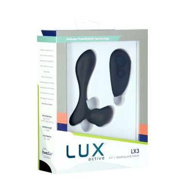Масажер простати з вібрацією та пультом ДУ Lux Active LX3 Vibrating Anal Trainer (діаметр 2,9 см) зображення