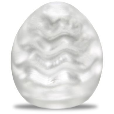 Мастурбатор-яйце з подвійним хвилястим рельєфом Tenga Egg Wavy II Cool (охолодний) зображення