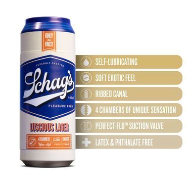 Мастурбатор Schag&rsquo;s by Blush Luscious Lager Masturbator Frosted зображення