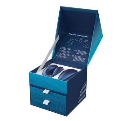 Смарт-вибратор для пар с сенсорным управлением We-Vibe Chorus Cosmic Blue (ширина 3,3 см) картинка