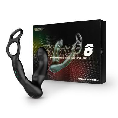 Стимулятор простати з ерекційним кільцем Nexus SIMUL8 Wave Edition (діаметр 3,5 см) зображення