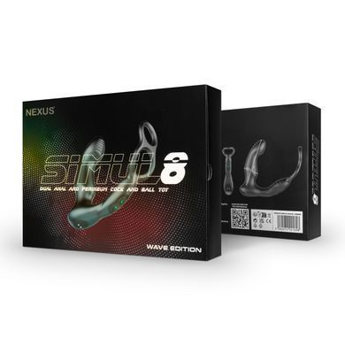 Стимулятор простати з ерекційним кільцем Nexus SIMUL8 Wave Edition (діаметр 3,5 см) зображення