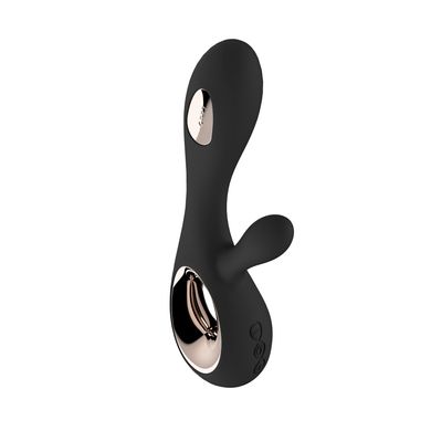 Вібратор-кролик з рухом стовбура LELO Soraya Wave Black (ширина 3,6 см) зображення