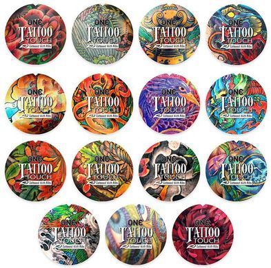 Презерватив с текстурой татуировок ONE Tattoo Touch Purple (1 шт) картинка