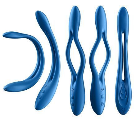Універсальний гнучкий вібратор для пар Satisfyer Elastic Game Dark Blue (діаметр 2 см) зображення