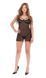 Прозора сорочка + трусики з доступом Passion ECO DROSERA CHEMISE black, розмір L/XL картинка 8
