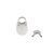 Замочек лягушка с ключами Liebe Seele Frog Shape Padlock Silver (2 шт) картинка
