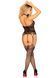 Мереживний бодістокінг з відкритим доступом Leg Avenue High neck lace bodystocking Black One size картинка 2