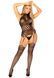 Мереживний бодістокінг з відкритим доступом Leg Avenue High neck lace bodystocking Black One size картинка 1