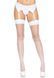 Чулки в сетку со швом сзади Leg Avenue Backseam Thigh Highs OS White картинка 2