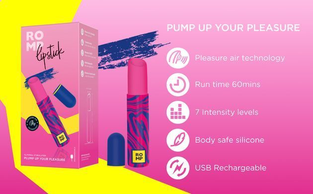 Вакуумний кліторальний стимулятор Romp Lipstick зображення