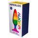 Силиконовая анальная пробка Wooomy Hiperloo Silicone Rainbow Plug, размер L (диаметр 3,9 см) картинка 2