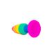 Силіконова анальна пробка Wooomy Hiperloo Silicone Rainbow Plug, розмір L (діаметр 3,9 см) картинка 3