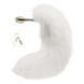 Металева анальна пробка Лисячий хвіст LOCKINK SEVANDA White Fox-Tail Anal Rose-shape Plug картинка 5
