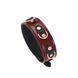 Шкіряний нашийник з повідцем Liebe Seele Wine Red Collar and Leash картинка 4