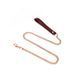 Шкіряний нашийник з повідцем Liebe Seele Wine Red Collar and Leash картинка 6