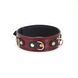 Шкіряний нашийник з повідцем Liebe Seele Wine Red Collar and Leash картинка 3