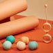 Набор вагинальных шариков Liebe Kewos Peach/Mint (15, 25, 35, 45 и 55 г.) картинка 9