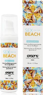 Массажное масло сьедобное разогревающее EXSENS Massage oil Sex on the Beach Секс на пляже (50 мл) картинка