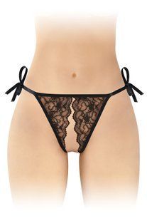 Ажурні трусики з доступом Fashion Secret STELLA Black зображення