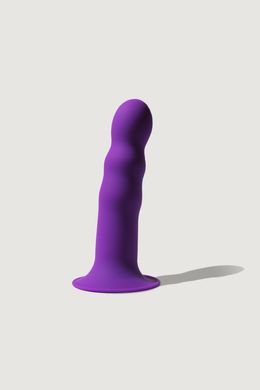 Дилдо з присоскою Adrien Lastic Hitsens 3 Purple з термореактивним ефектом (діаметр 4,1 см, довжина 18,2 см) зображення
