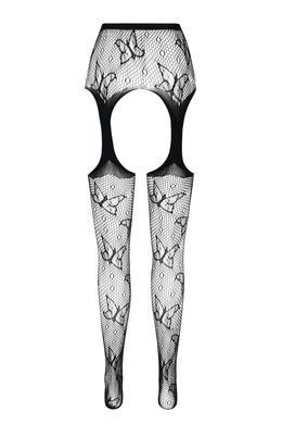 Эротические колготки с доступом и бабочками Passion ECO S001 black картинка