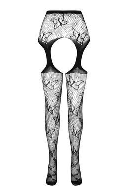 Эротические колготки с доступом и бабочками Passion ECO S001 black картинка