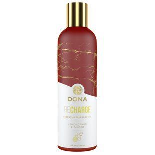 Массажное масло DONA Recharge Lemongrass & Ginger Лемонграсс и имбирь (120 мл) картинка