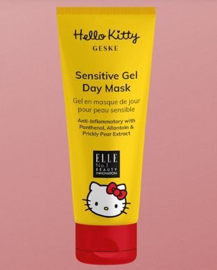 Денна гелева маска для чутливої шкіри GESKE Sensitive Gel Day Mask by Hello Kitty Oval (50 мл + 25 серветок) зображення