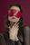 Маска закрытая Feral Feelings - Blindfold Mask красная картинка