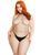 Прозорий бодістокінг-сітка Leg Avenue Racer neck bodystocking Black Queen Size картинка